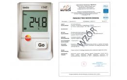 Rejestrator temperatury TESTO 174T ze świadectwem wzorcowania PCA /bez świadectwa wzorcowania