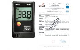 Rejestrator temperatury i wilgotności TESTO 174H ze świadectwem wzorcowania PCA /bez śwadectwa wzorcowania