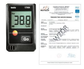 Rejestrator temperatury i wilgotności TESTO 174H ZESTAW ze świadectwem wzorcowania